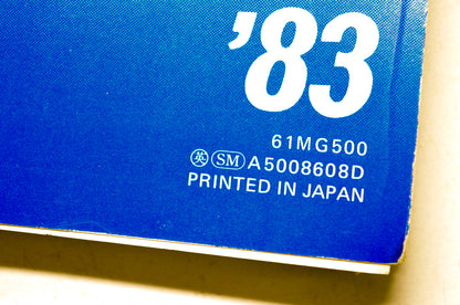 OEM Honda 61MG500 1983 CB1100F Shop Manual