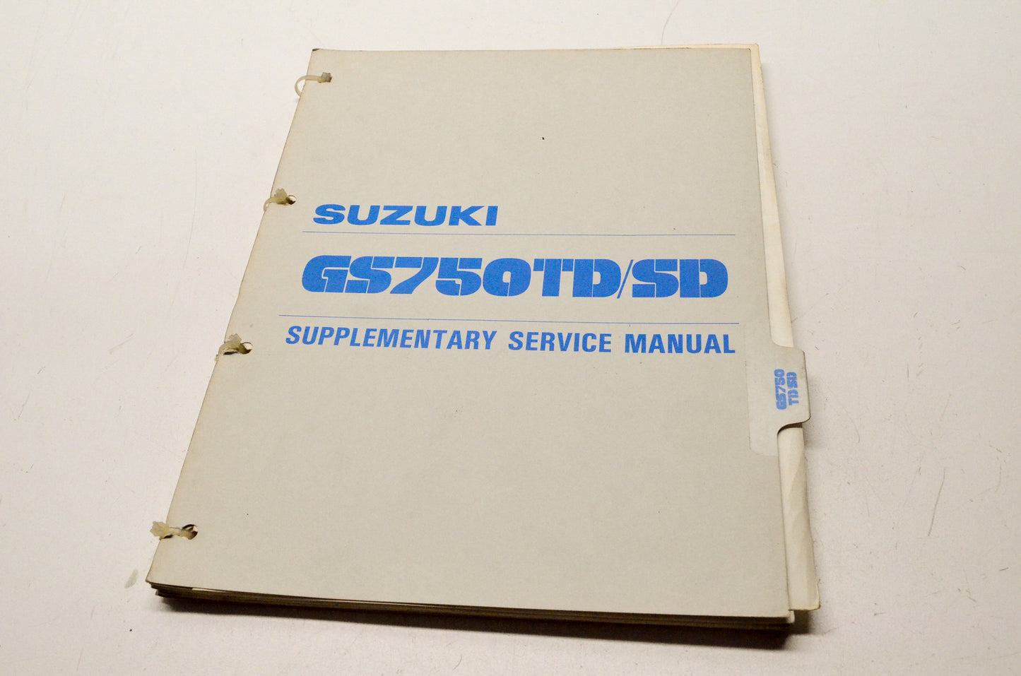 OEM Suzuki 99500-37013-03E GS750 TD SD Supplementary Service Manual