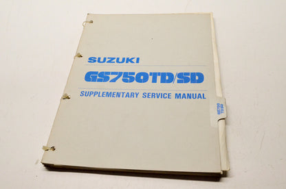 OEM Suzuki 99500-37013-03E GS750 TD SD Supplementary Service Manual