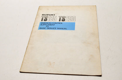 OEM Suzuki TS 185 250 Emission Control Supplement Basic Service Manual
