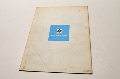 OEM Suzuki TS 185 250 Emission Control Supplement Basic Service Manual