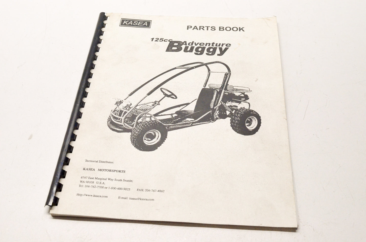 Kasea KAS-125-001 125cc Adventure Buggy Parts Book