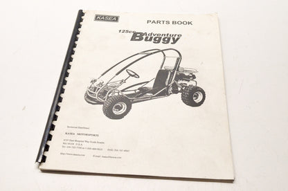 Kasea KAS-125-001 125cc Adventure Buggy Parts Book