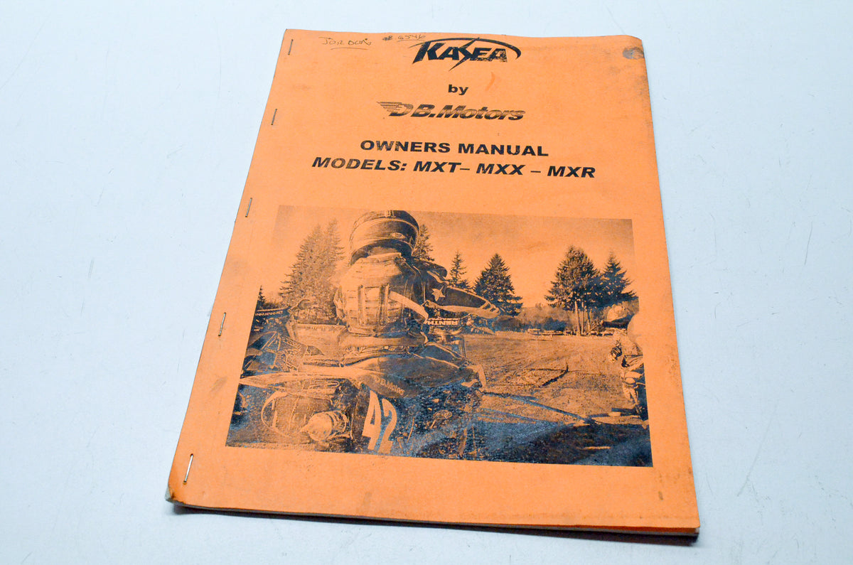 Kasea Model MXT MXX MXR Owners Manual