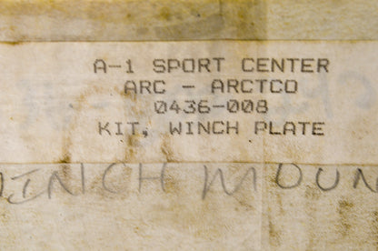 OEM Arctic Cat 0436-008 Winch Plate Kit NOS