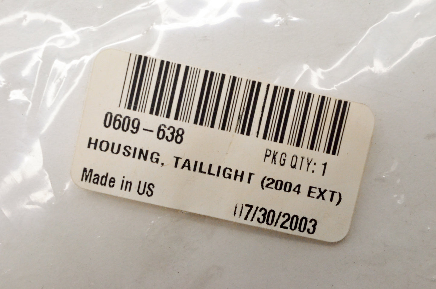 OEM Arctic Cat 0609-638 Tail Light Housing NOS