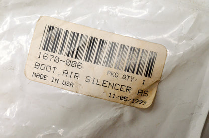 OEM Arctic Cat 1670-006 Air Silencer Carburetor Boot NOS