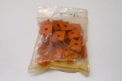 Accord Racing P97024 Orange 1 1/4" Nylon Backer Plates Qty 24 NOS