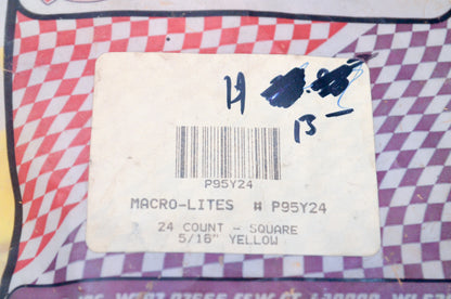 Saber P95Y24 Square 5/16" Yellow Qty 24 NOS