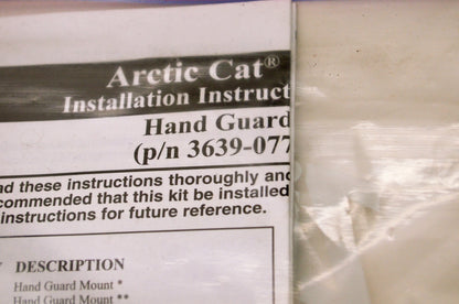 OEM Arctic Cat 3639-077 Hand Guard Mount Kit NOS