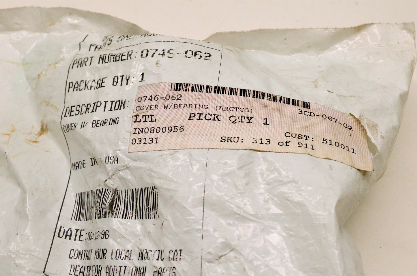 OEM Arctic Cat 0746-062 Clutch Cover NOS