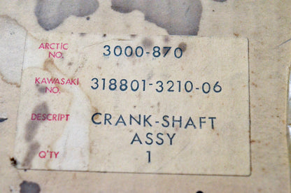 OEM Arctic Cat 3000-870 Crankshaft Assembly NOS