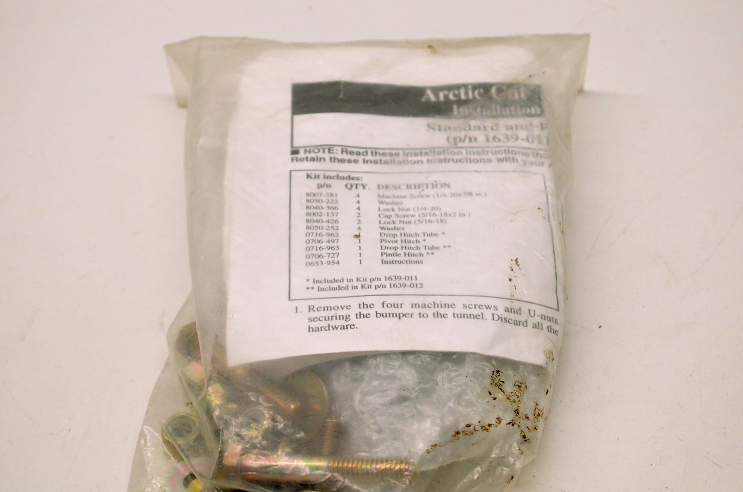 OEM Arctic Cat 1639-011 Hitch Kit NOS