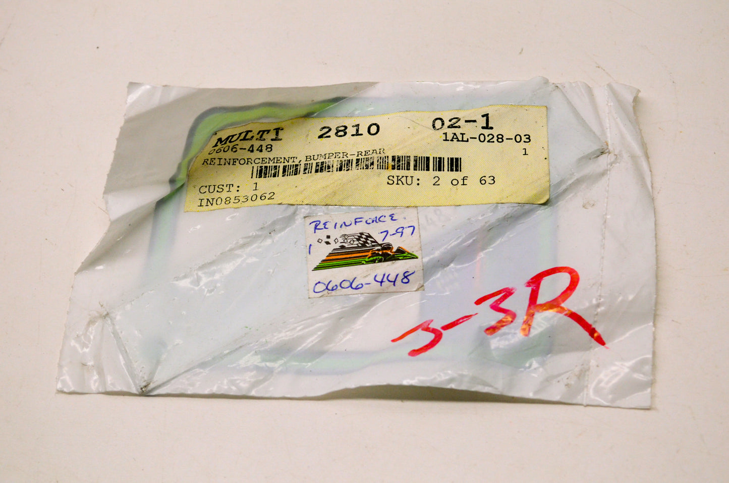 OEM Arctic Cat 0606-448 Bumper Reinforcement NOS