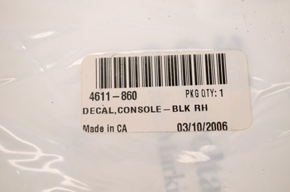 OEM Arctic Cat 4611-860 Right Console Decal NOS