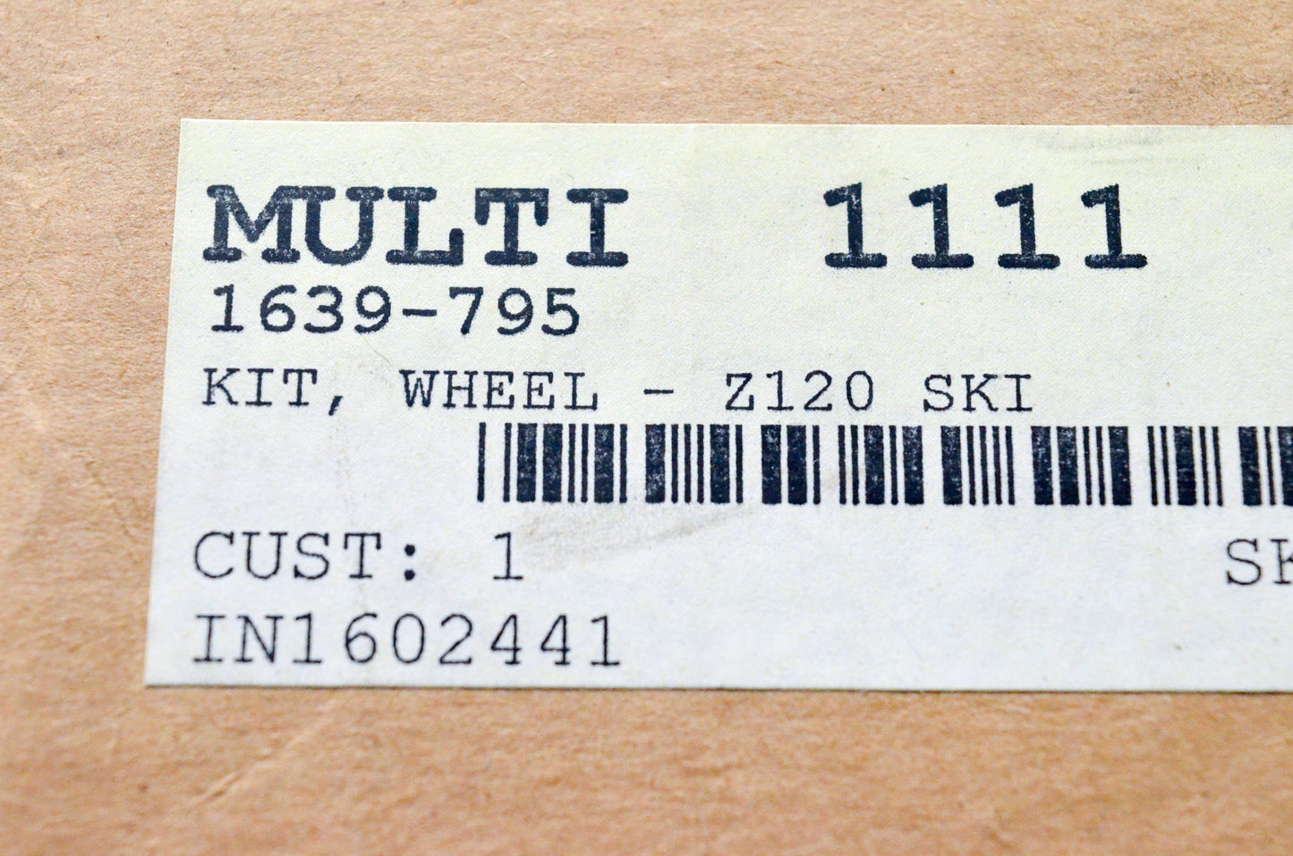OEM Arctic Cat 1639-795 Wheel Kit NOS