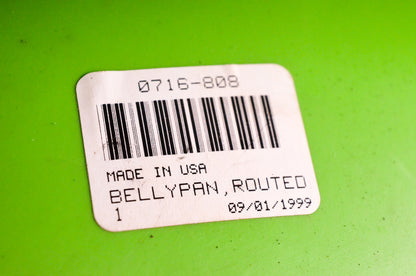 OEM Arctic Cat 0716-808 Standard Green Right Routed Belly Pan