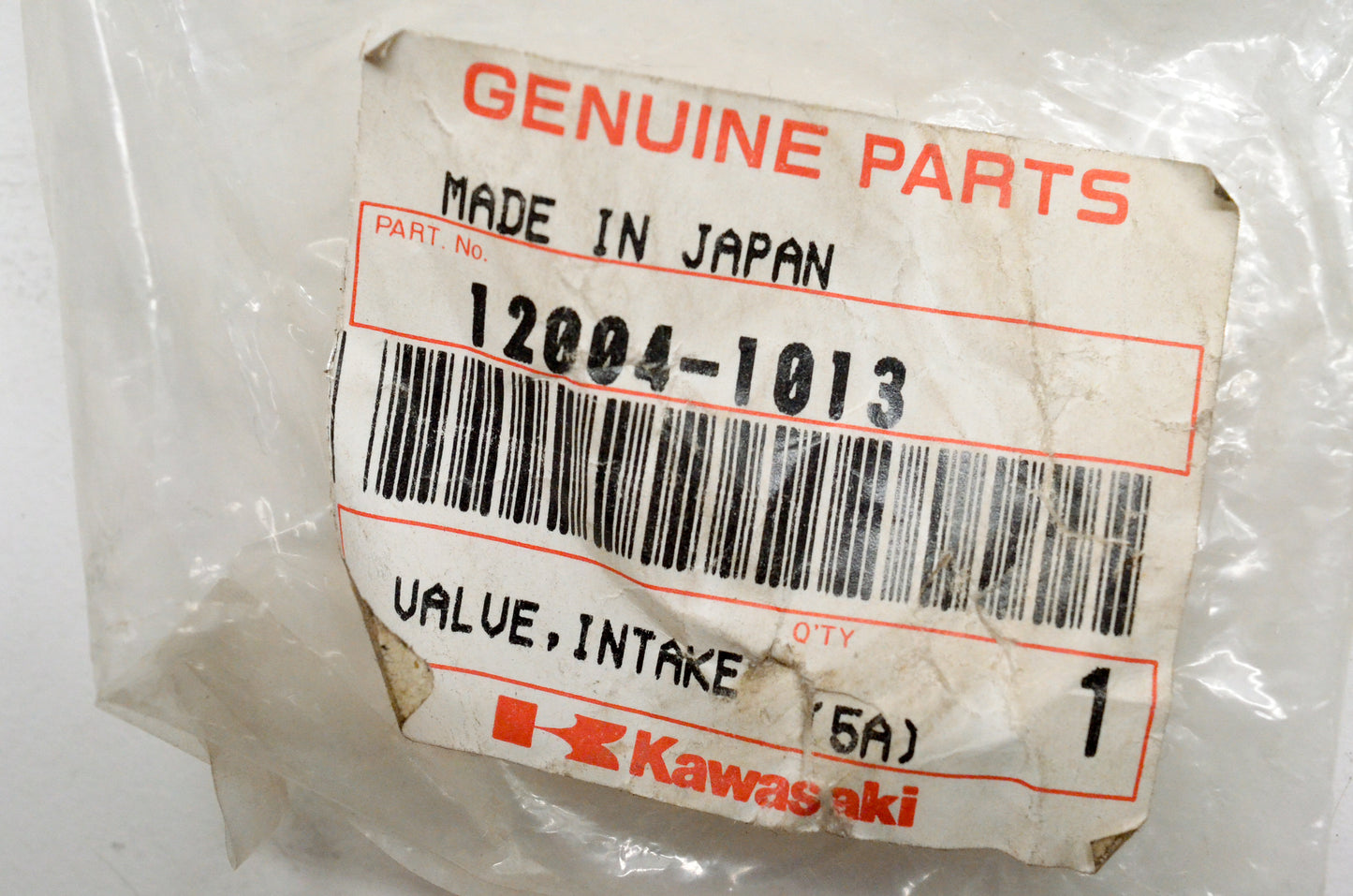 OEM Kawasaki 12004-1013 Intake Valve NOS