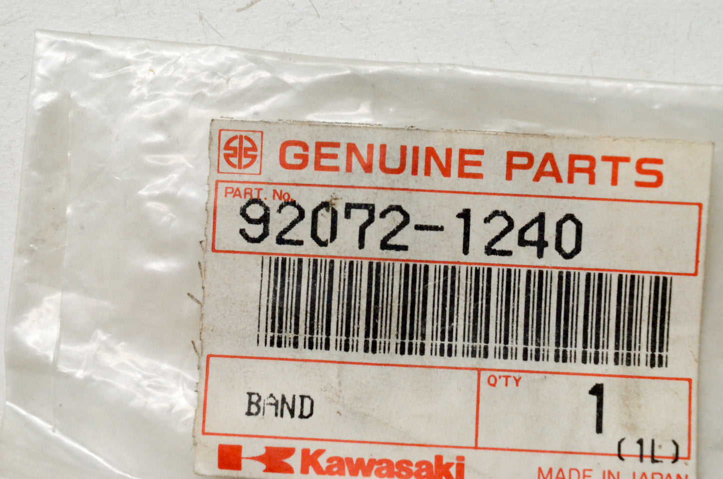OEM Kawasaki 92072-1240 Band NOS