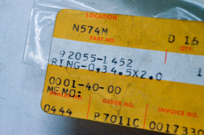 OEM Kawasaki 92055-1452 34.5x2.0 O-Ring NOS