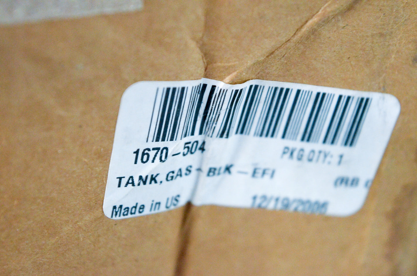 OEM Arctic Cat 1670-504 Black S/P Gas Tank Assembly NOS