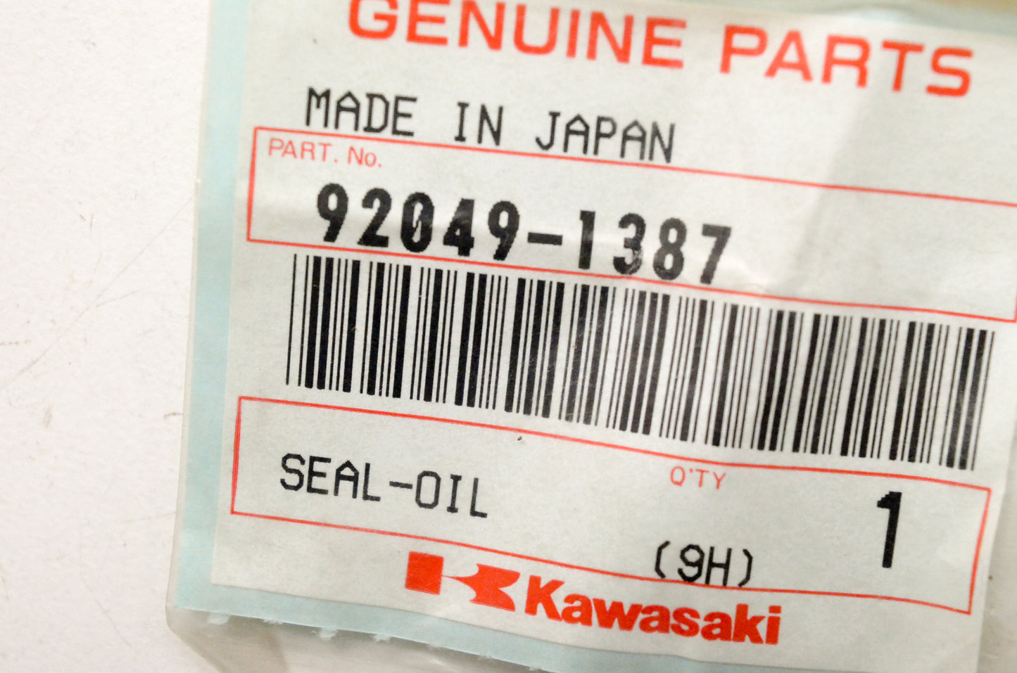 OEM Kawasaki 92049-1387 Oil Seal NOS