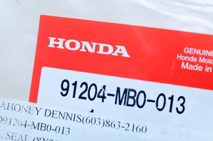 OEM Honda 91204-MB0-013 8X25X8 Oil Seal NOS