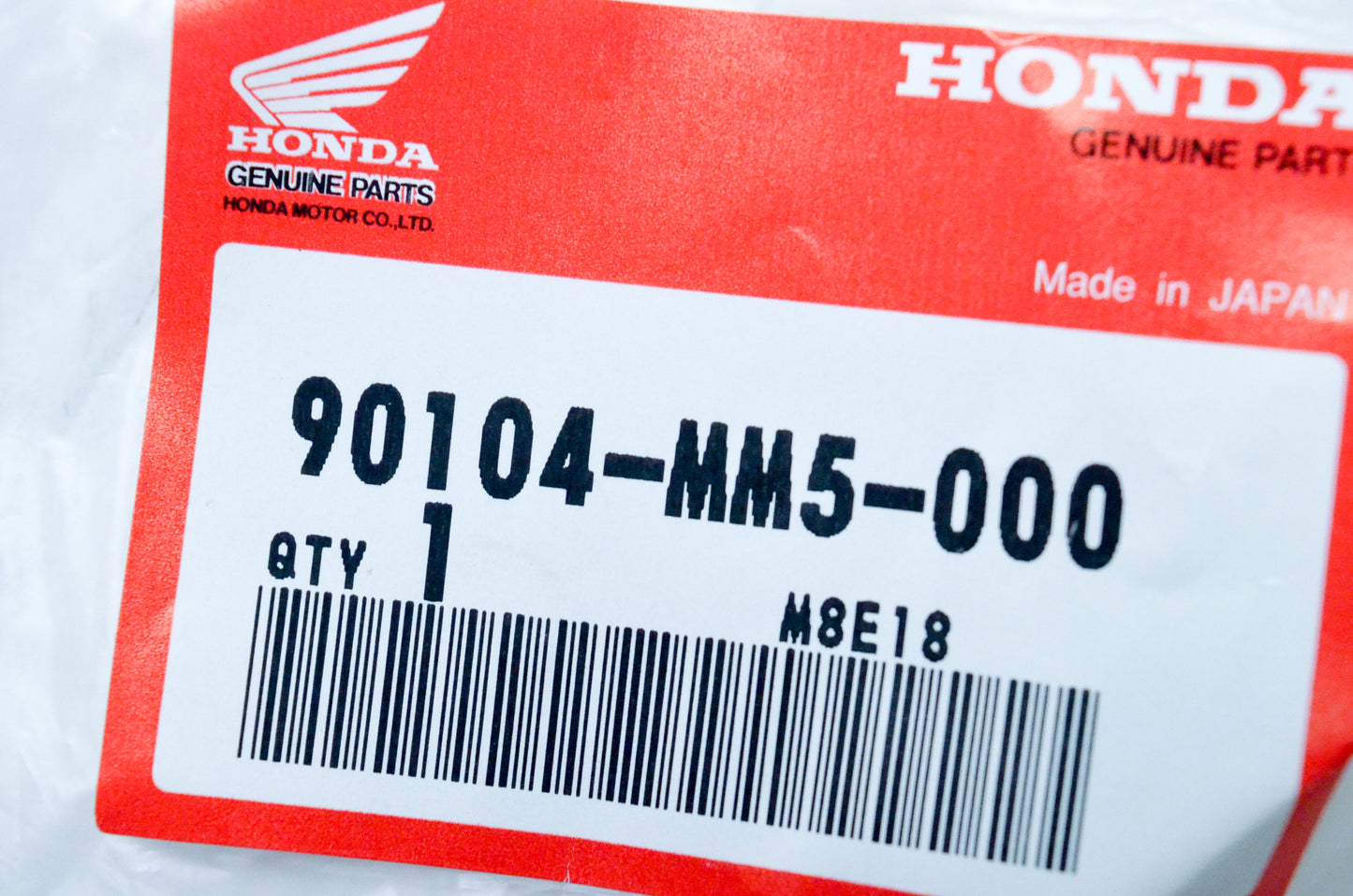 OEM Honda 90104-MM5-000 6X19 Special Screw NOS