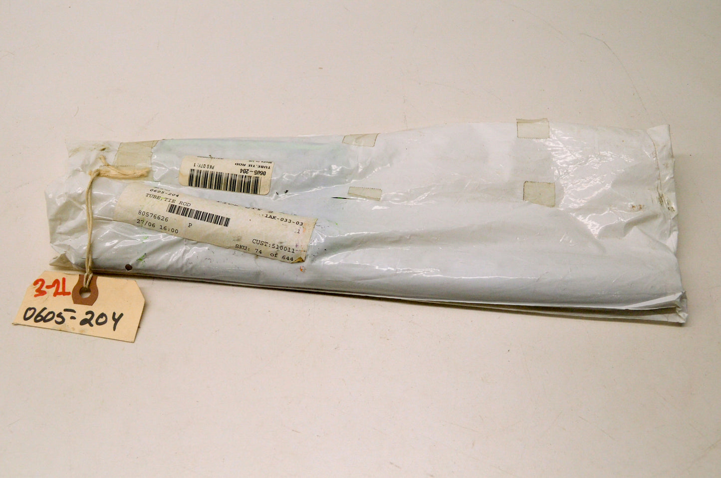 OEM Arctic Cat 0605-204 Tie Rod Tube .625 X 12.68" (3/8-24) NOS