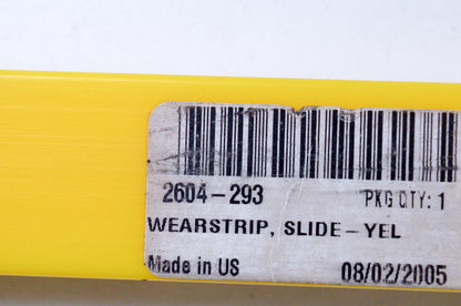 OEM Arctic Cat 2604-293 Yellow Wearstrip Slide NOS