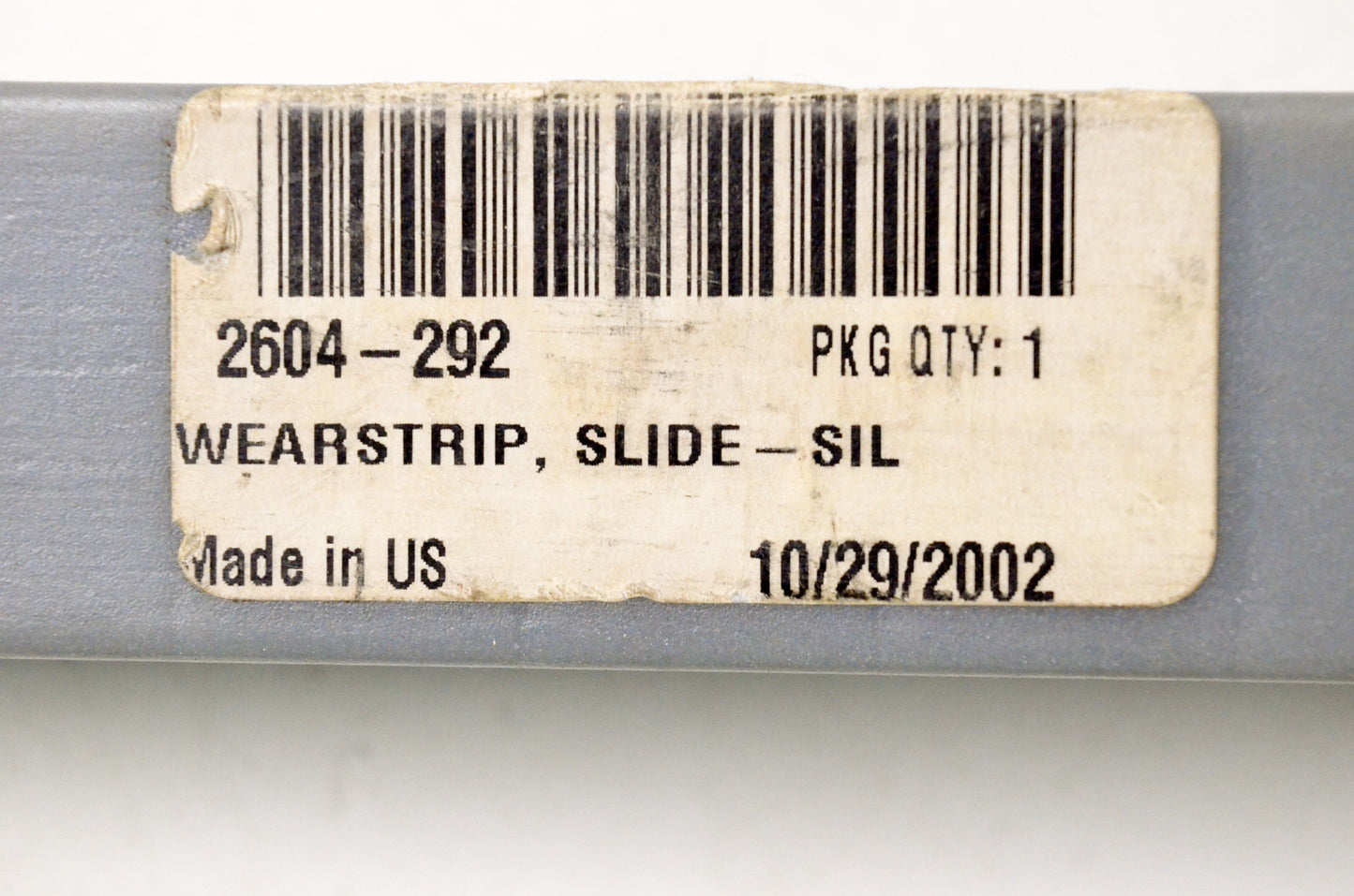 OEM Arctic Cat 2604-292 Silver Wearstrip Slide NOS