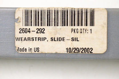 OEM Arctic Cat 2604-292 Silver Wearstrip Slide NOS