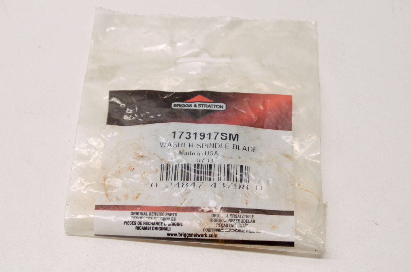 OEM Briggs & Stratton 1731917SM Spindle Blade Washer NOS
