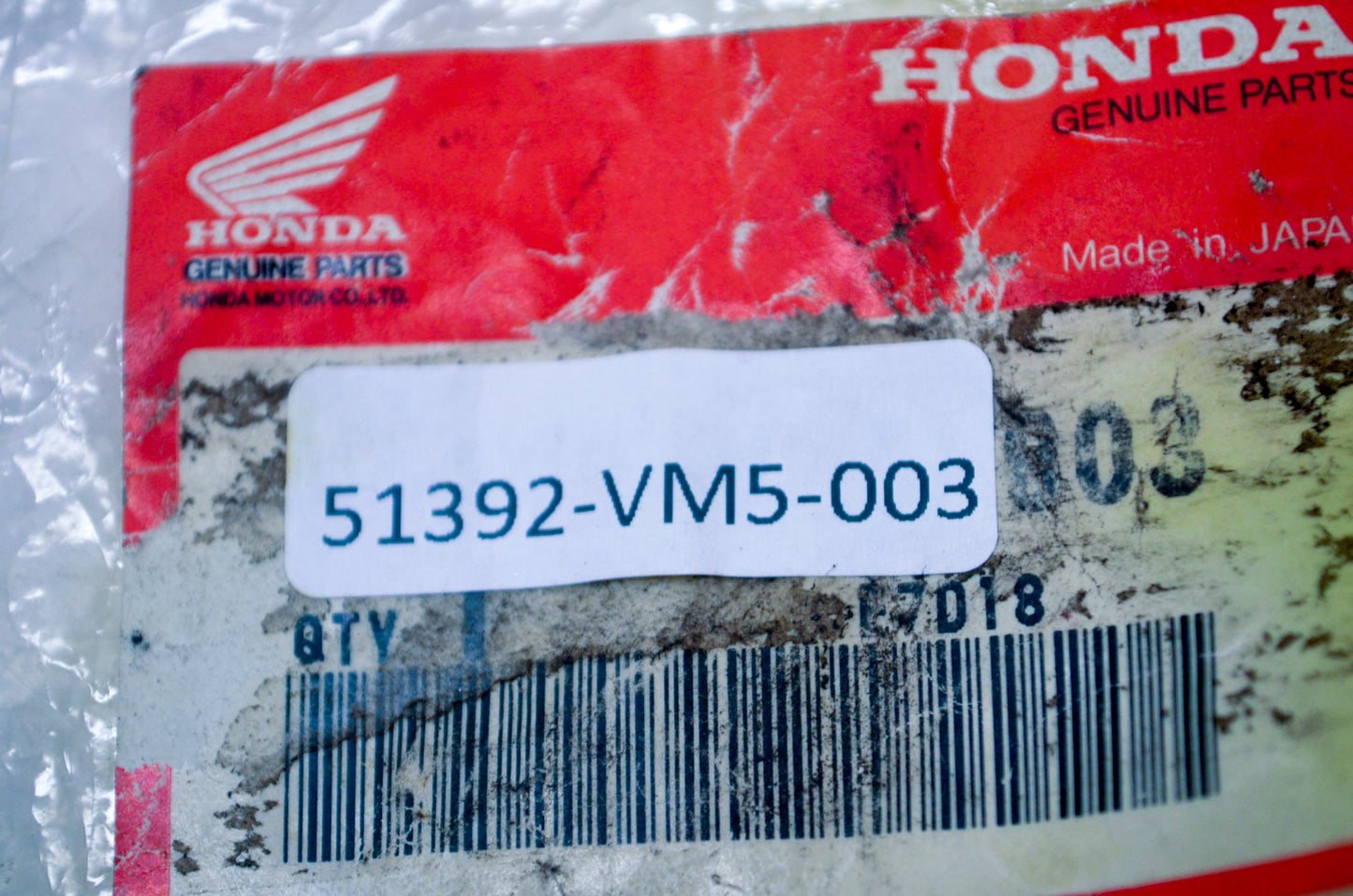 OEM Honda 51392-VM5-003 Front Arm Bushing NOS