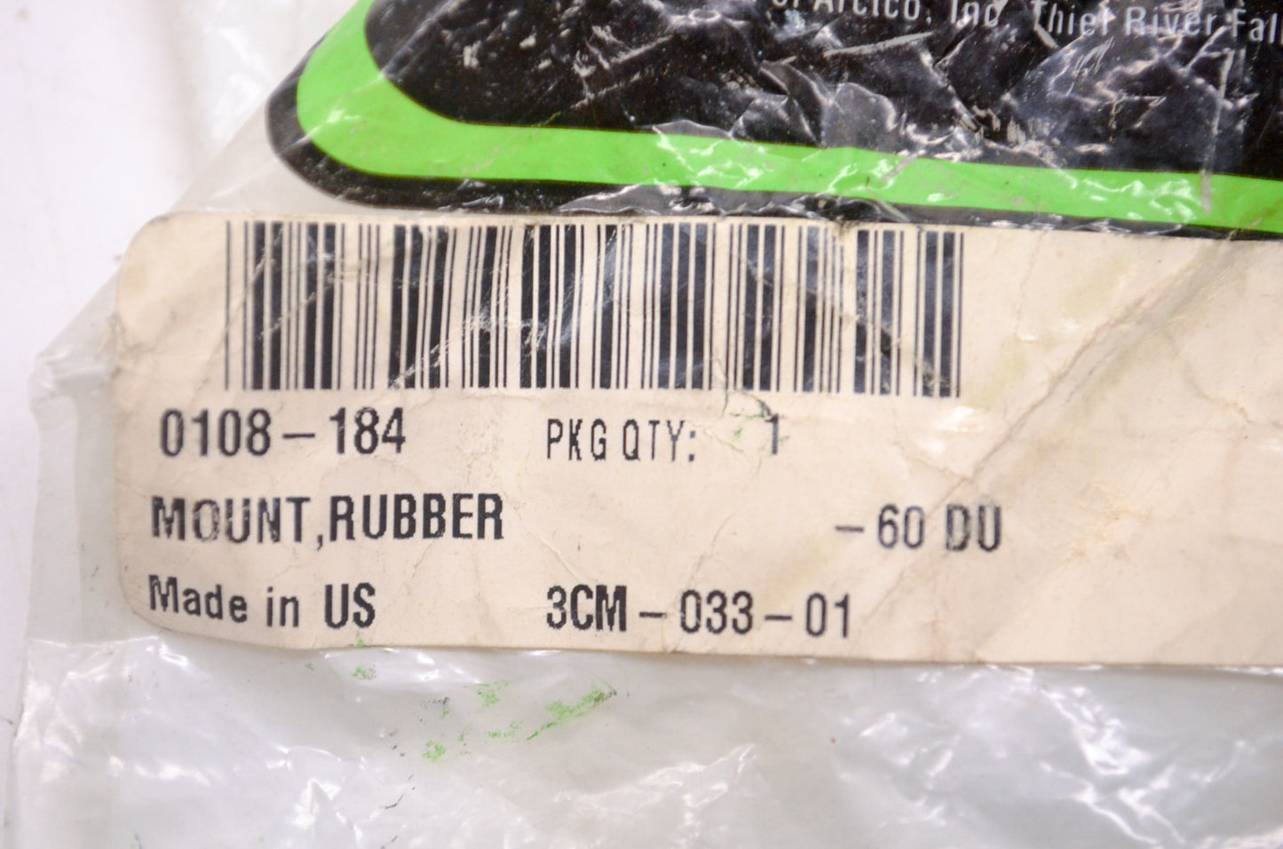 OEM Arctic Cat 0108-184 Rubber Motor Mount NOS
