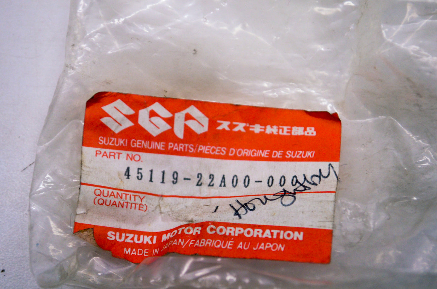OEM Suzuki 45119-22A00 Front Seat Hook Plate NOS