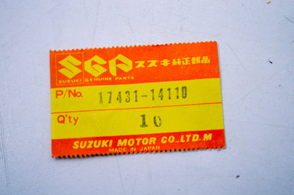 OEM Suzuki 17431-14110 Water Pump Case Gasket NOS