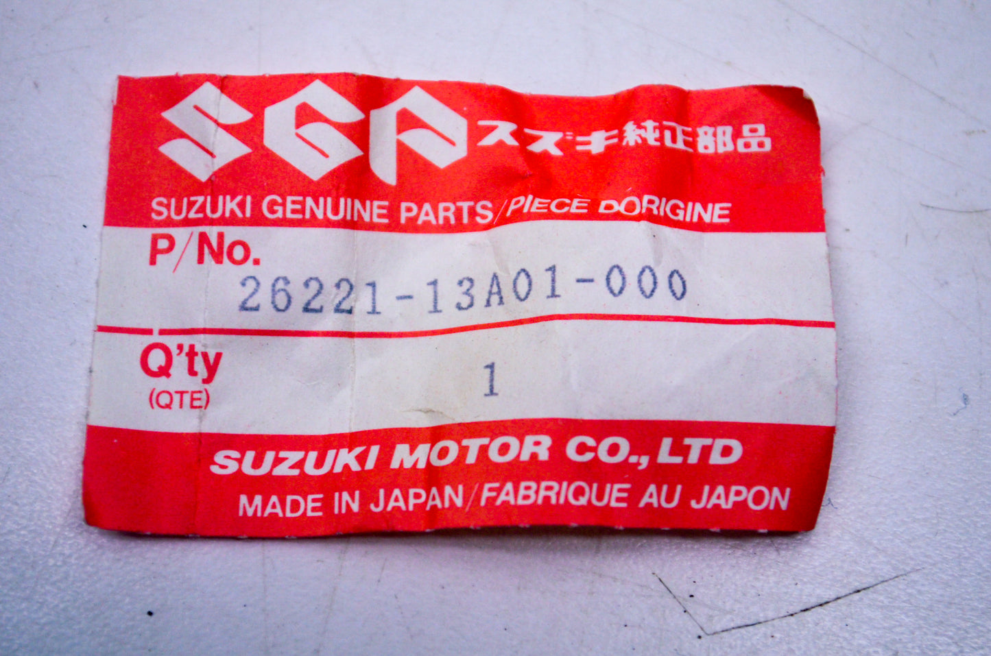 OEM Suzuki 26221-13A01 Kickstarter Guide NOS