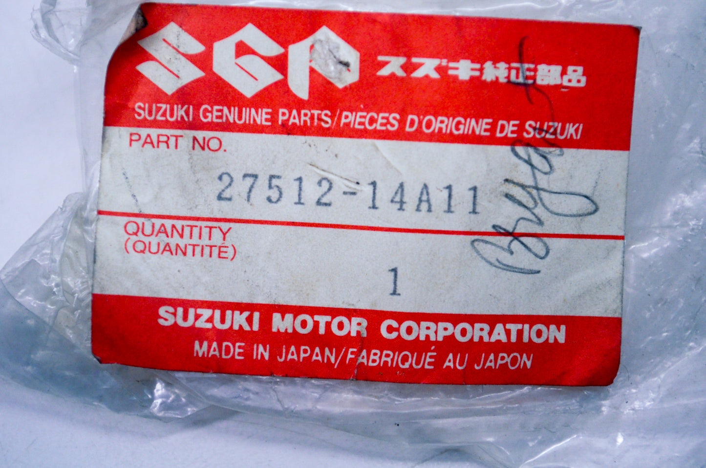 OEM Suzuki 27512-14A11 Plate NOS