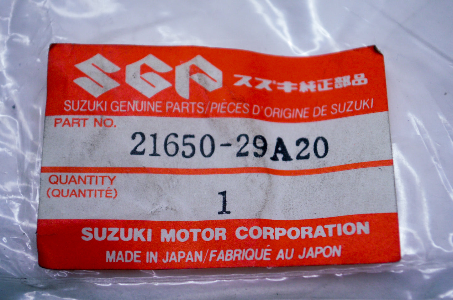 OEM Suzuki 21650-29A20 Clutch Roller NOS