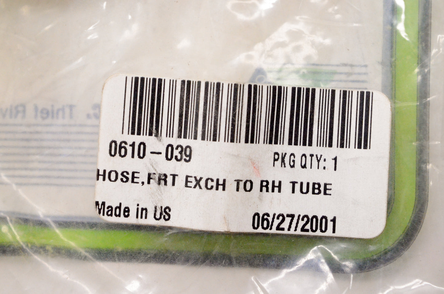OEM Arctic Cat 0610-039 Front Exchanger Right Hand Tube Hose NOS