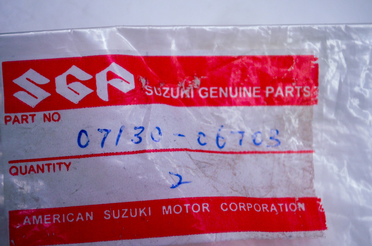 OEM Suzuki 07130-06703 Crankcase Cover Bolt NOS