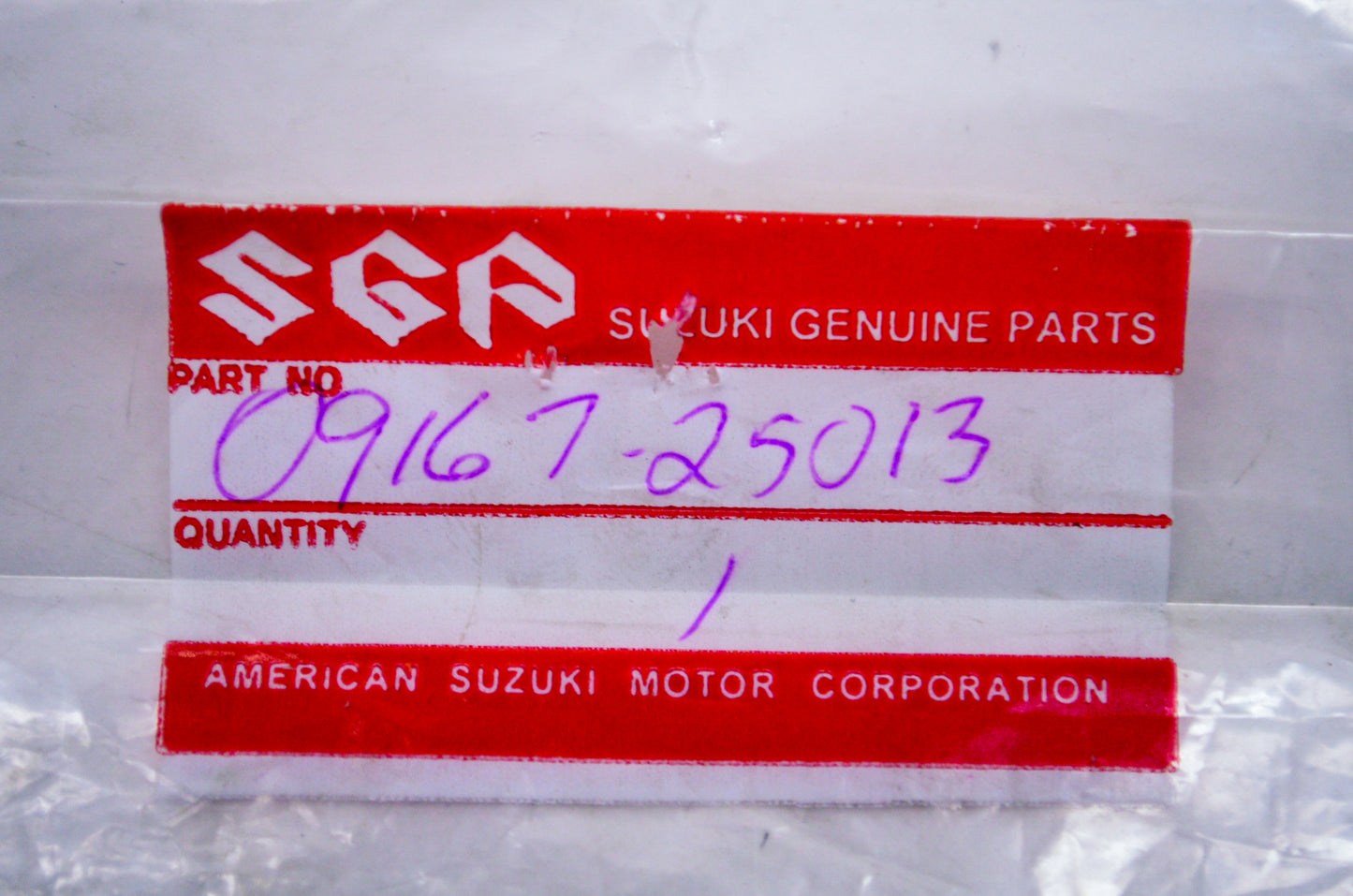 OEM Suzuki 09167-25013 Lock Washer NOS