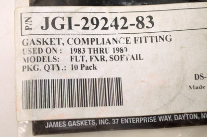 James Gaskets JGI-29242-83 Compliance Fitting Gasket NOS