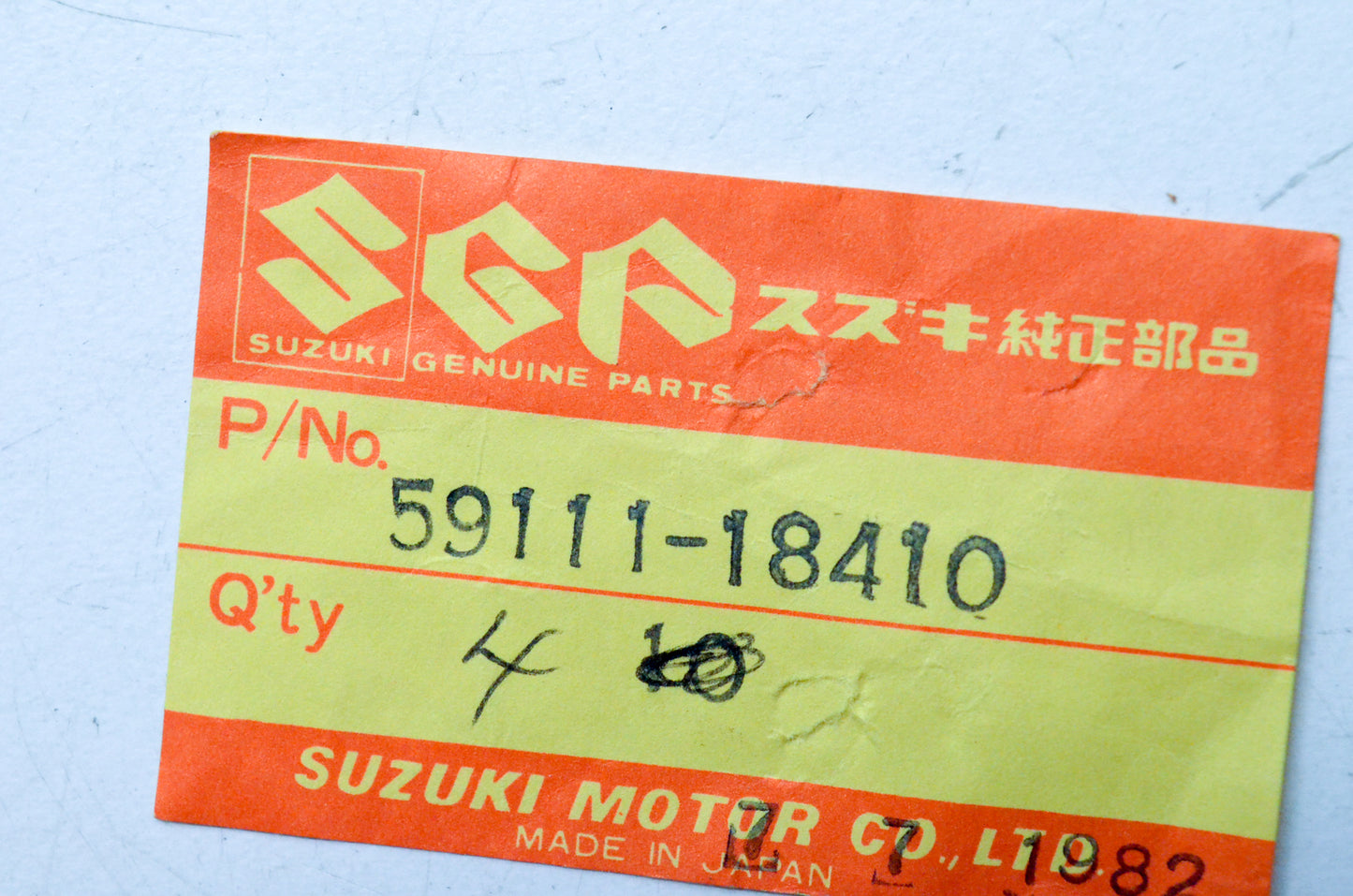 OEM Suzuki 59111-18410 Brake Axle O-Ring QTY 4 NOS