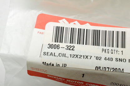 OEM Arctic Cat 3006-322 12x21x7 Oil Seal NOS