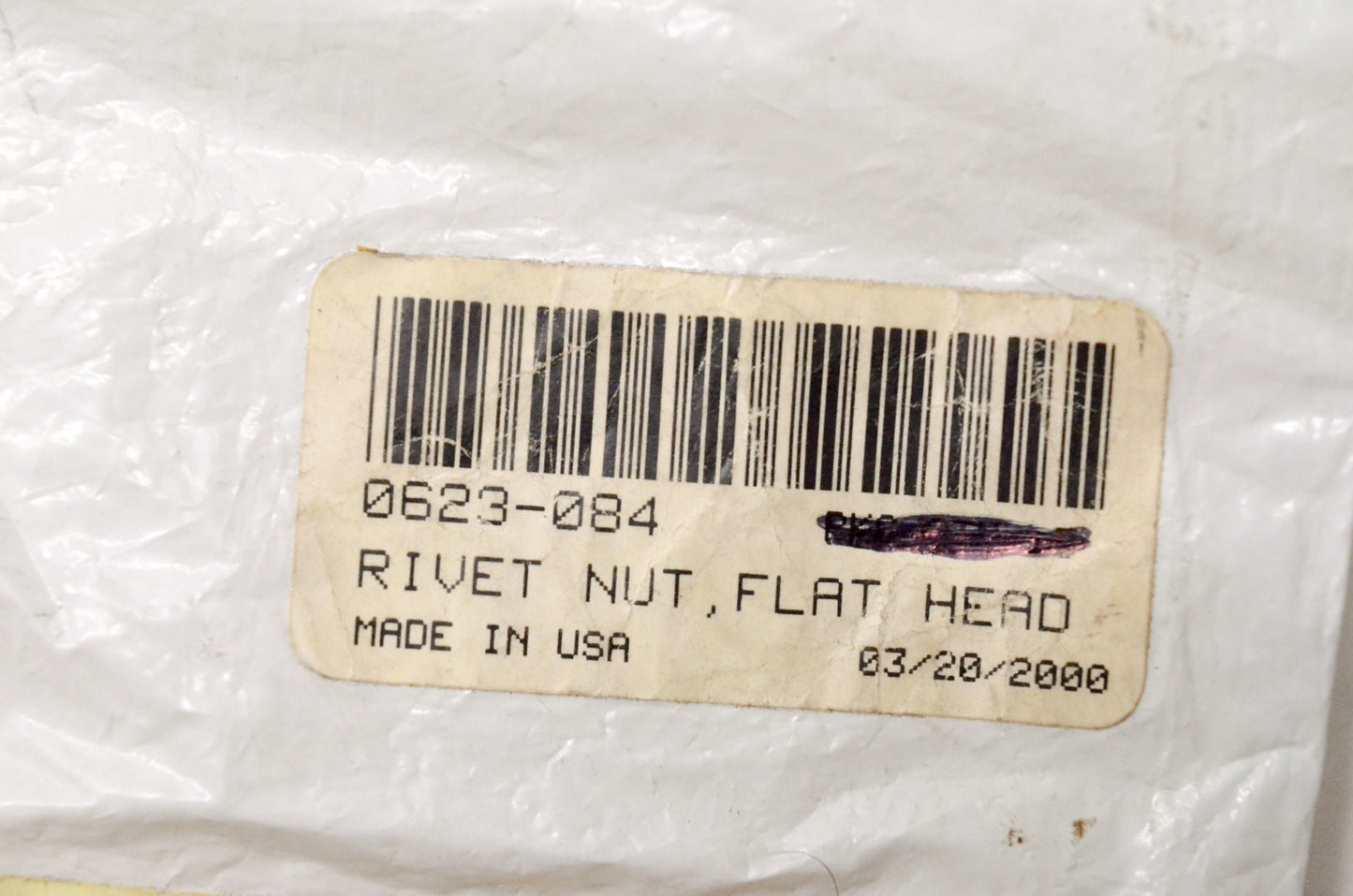 OEM Arctic Cat 0623-084 Flat Head Rivet Nut QTY 3 NOS