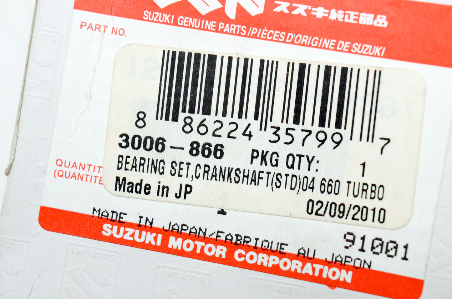 OEM Arctic Cat 3006-866 Crankshaft Bearing Kit NOS