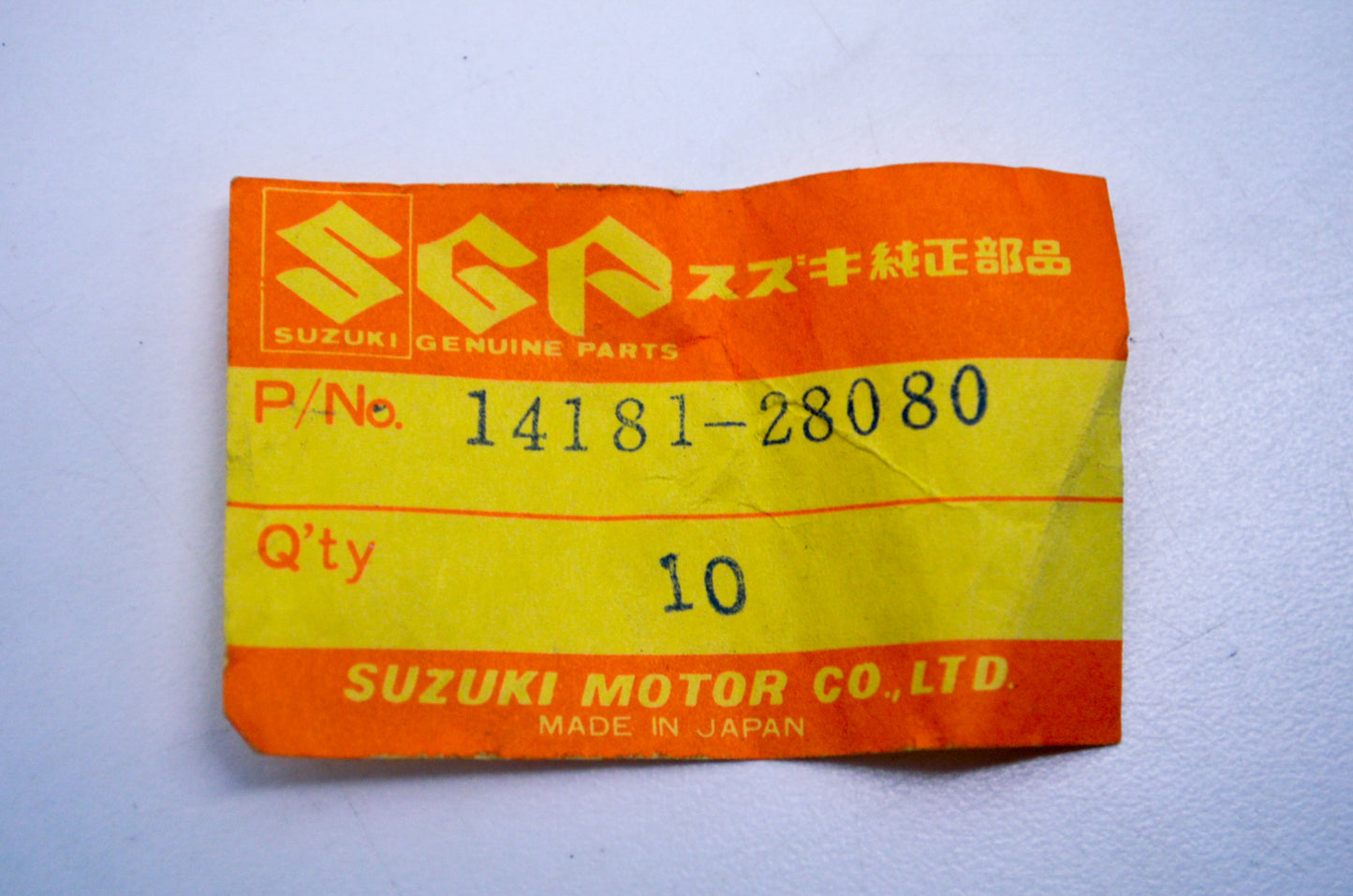 OEM Suzuki 14181-28080 Exhaust Pipe Gasket NOS