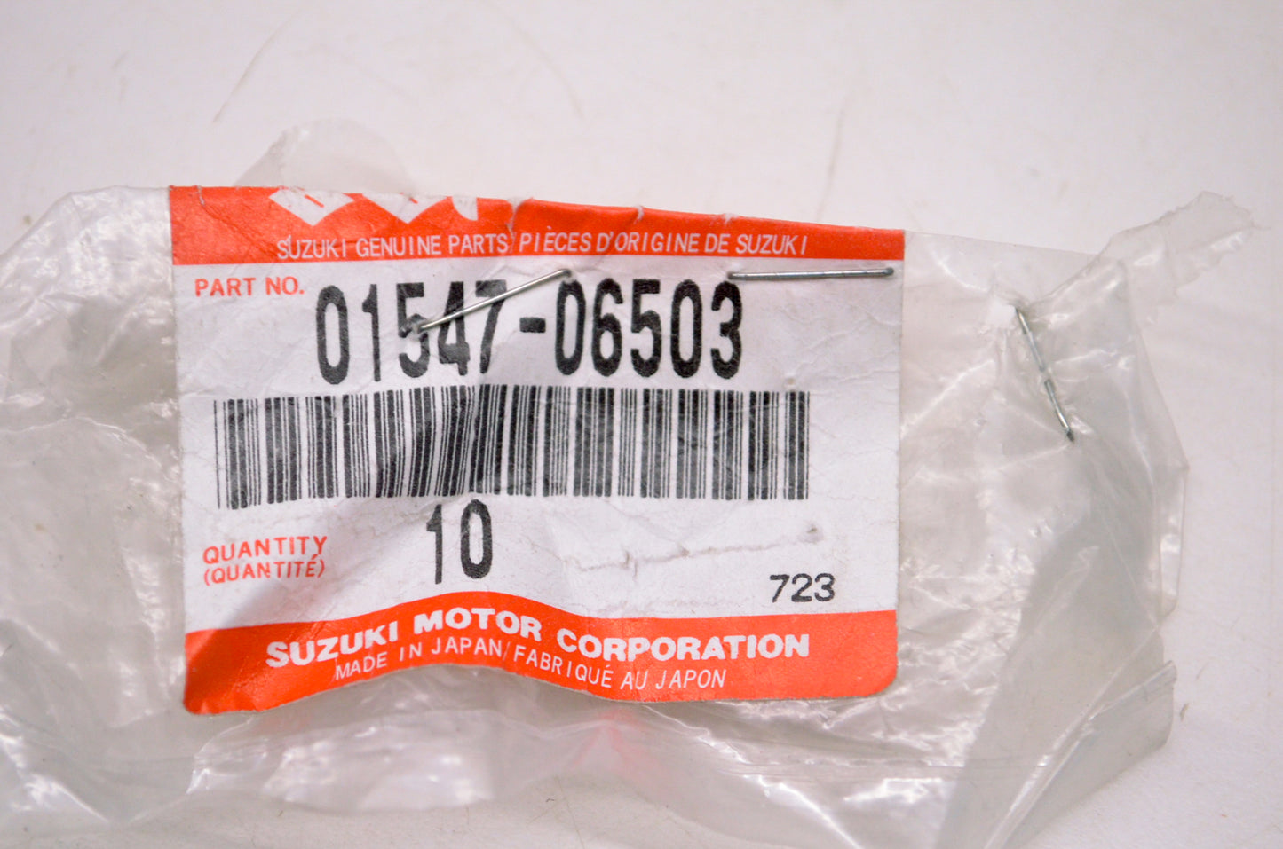 OEM Suzuki 01547-06503 Bolt NOS
